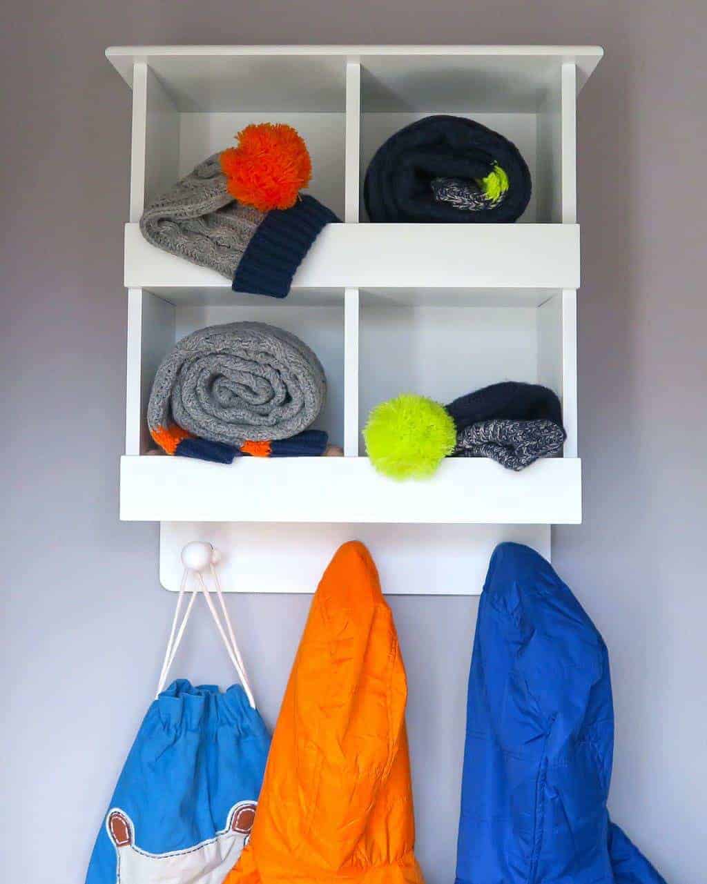 Pigeon hole wall deals shelf